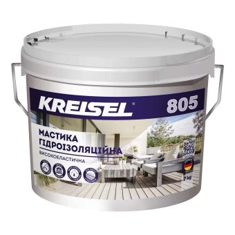 Мастика для гидроизоляции, высоко-эластичная Kreisel 805; 7kg