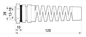 Кабельный ввод e.pg.protect.stand.21 с оплеткой